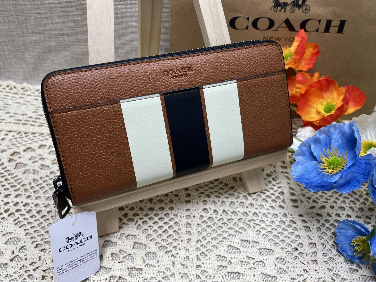 コーチ COACH 長財布 財布 アコーディオン ジップアラウンド 