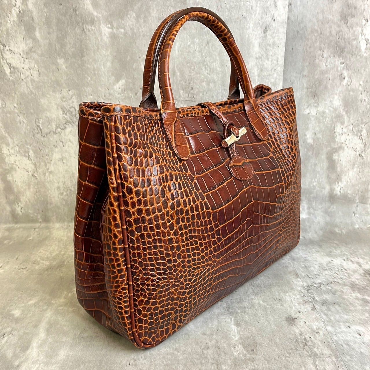 ✨良品✨LONGCHAMP ロンシャン ハンドバッグ トートバッグ ロゾ 