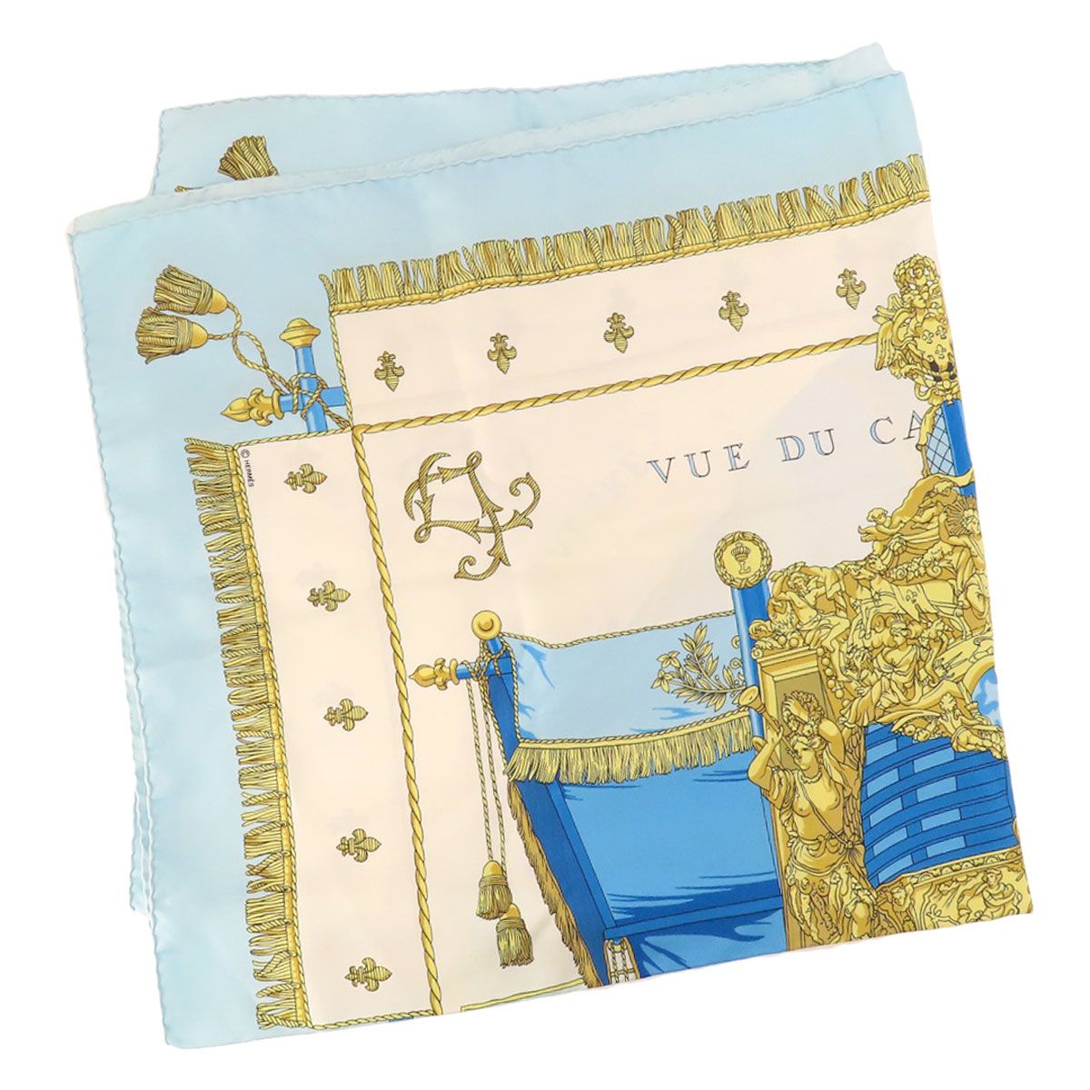 HERMES エルメス カレ90 VUE DU CAROSSE DE LA GALERE LA REALE  