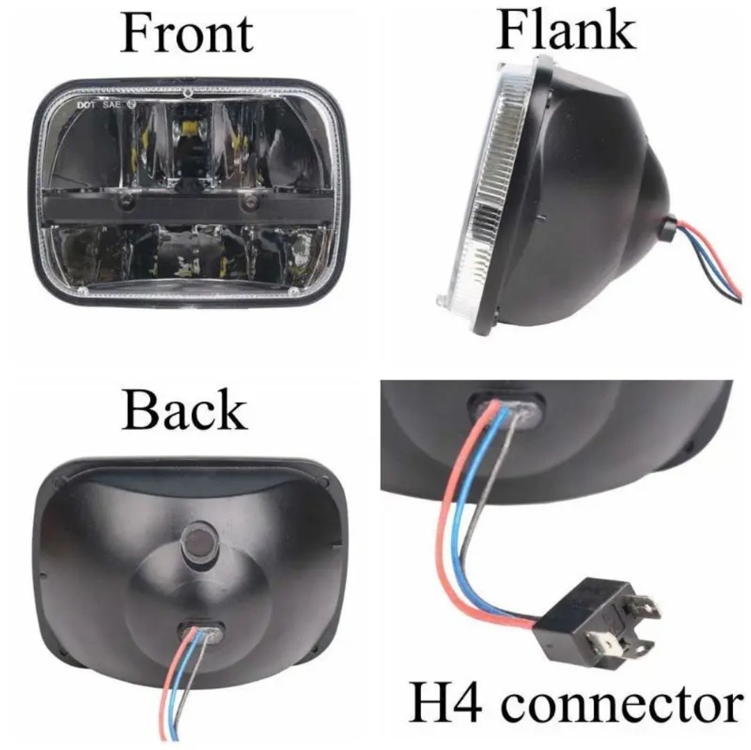 車検対応LEDヘッドライトランクルプラドハイラックスN60 130 N50 N110 N140 RZN147 LN170 LN172 AE86 AE92 AW11 SW20 角型 角目 C859 FFCRYSTALESIA_COM