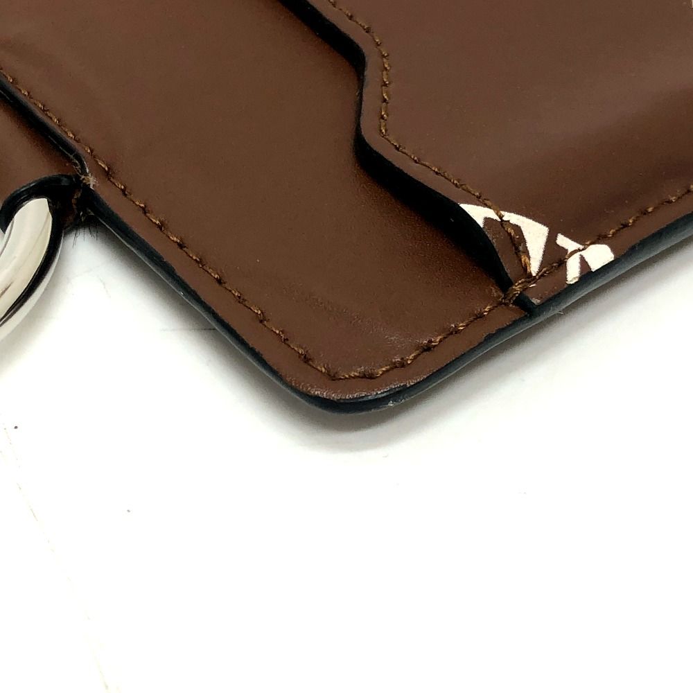 ショルダーバック VALENTINO ヴァレンチノ ショルダーバッグ ロゴ 総柄 レザー ブラウン