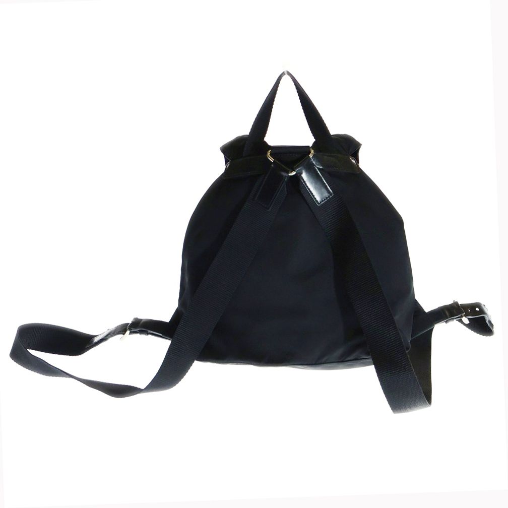 PRADA プラダ ミニリュック 三角ロゴ プレートナイロン 黒 人気デザイン PRADA プラダ ロゴプレートナイロン ミニリュック バックパック 黒ブラック