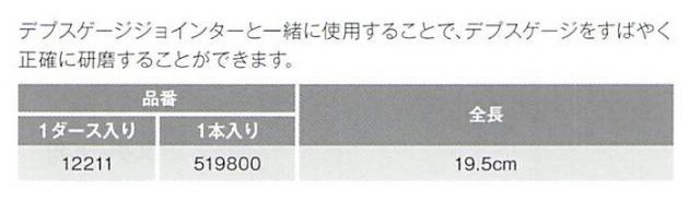 OREGON製 デプスゲージ調整用平ヤスリ 1ダース箱入り 正確に研磨 全長19.5 cm 12211 メンテナンス用品 目立て