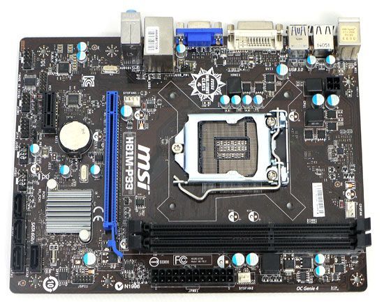 [bn:14] MSI製　MicroATXマザーボード　H81M-P33　LGA1150 元箱あり