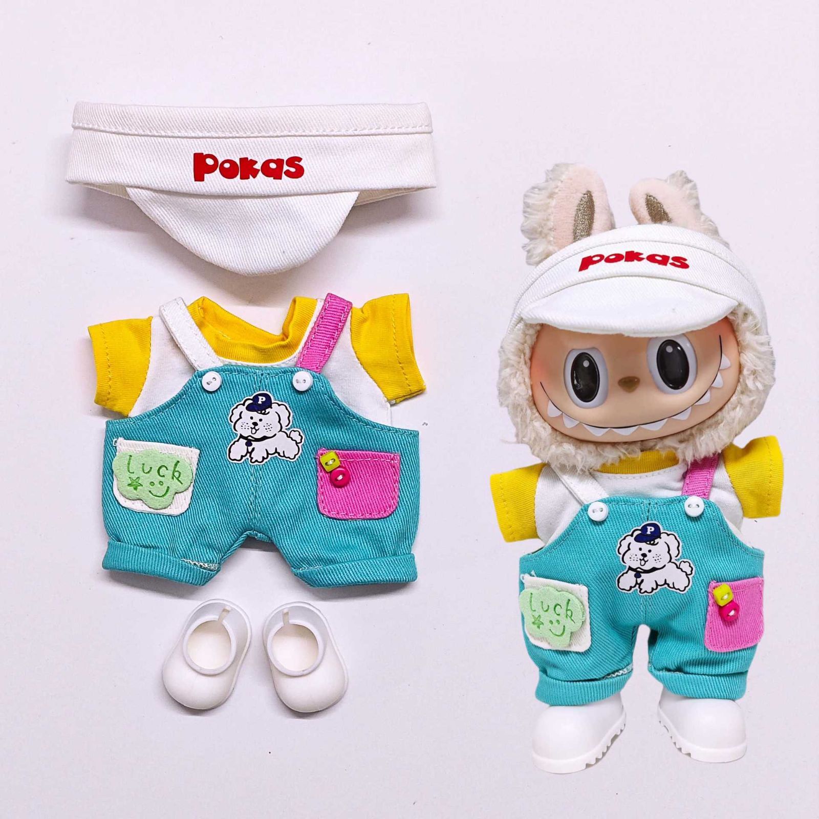 Tokyo Femme】17cm ラブブ ぬいぐるみ服 レインボードッグセット