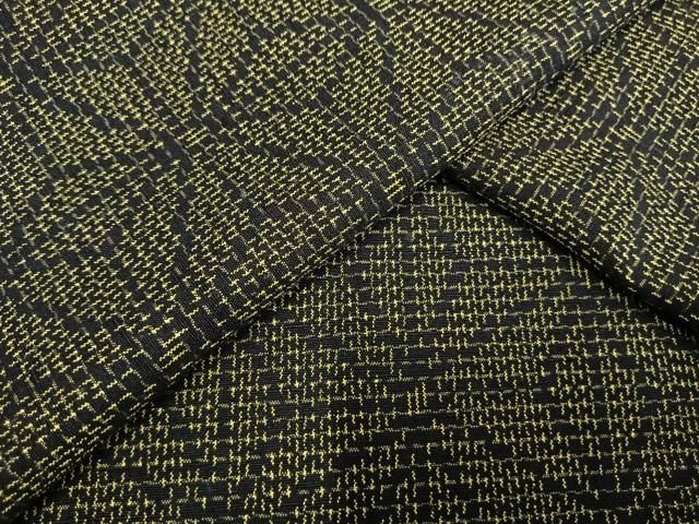 平和屋着物▽上質な紬 単衣 麻の葉文様 正絹 AAAW1455fy