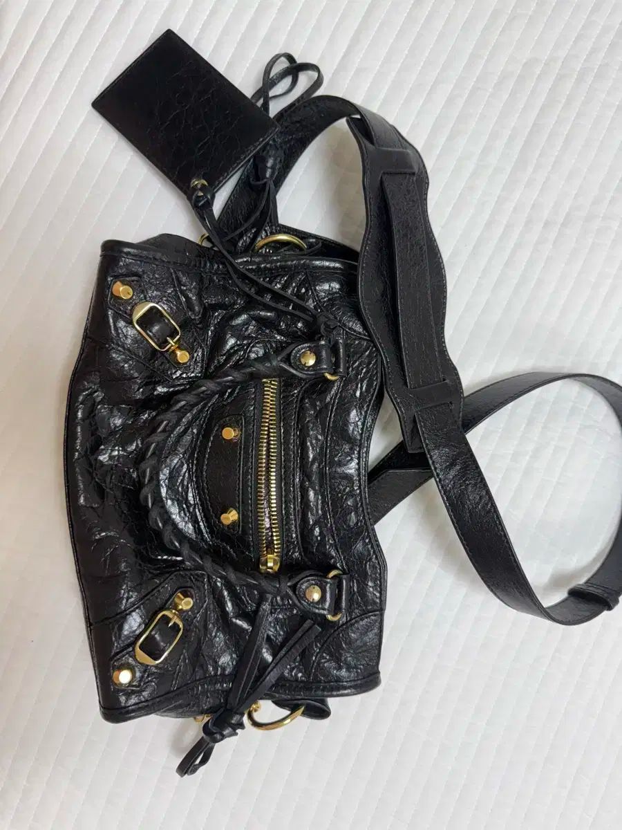 正規品 BALENCIAGA バレンシアガ モーターサイクルバッグ ミニ ブラック 金具