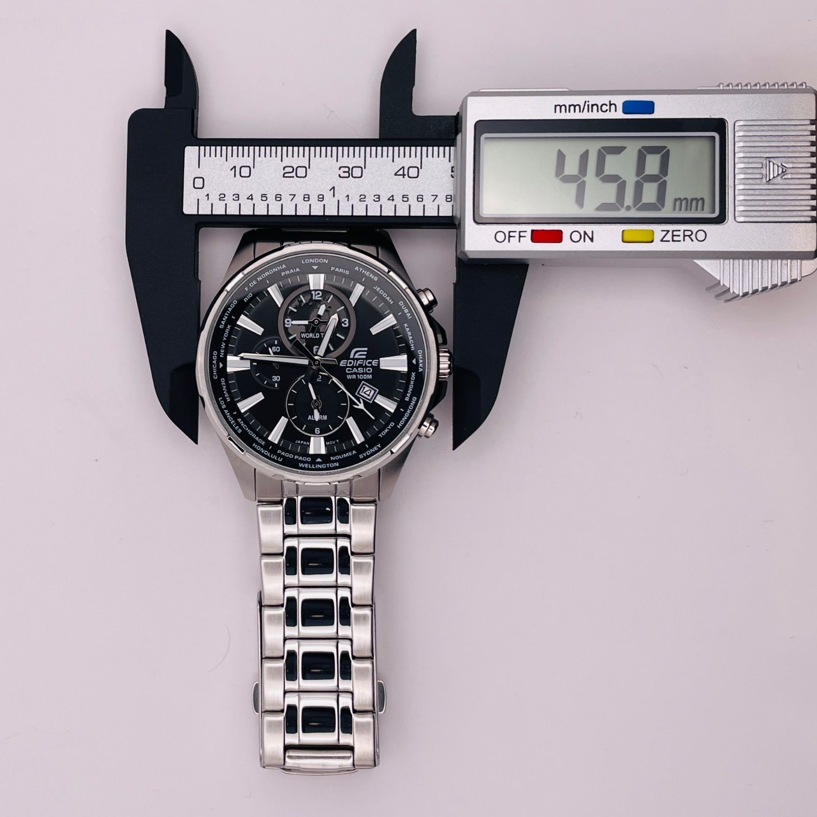 T443）美品 正常稼動 CASIO カシオ EDIFICE エディフィス ワールド 