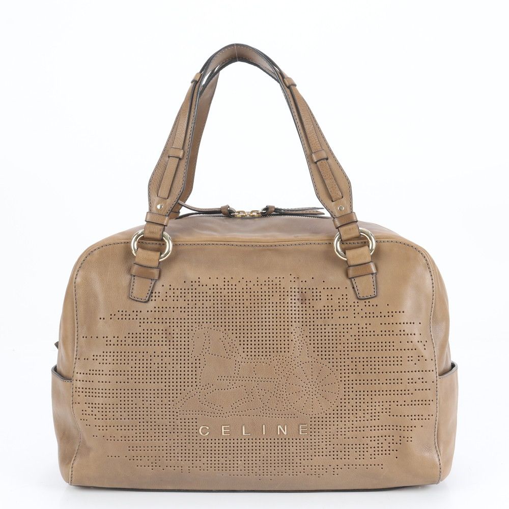 【美品】CELINE トート ショルダーバッグ MC96 ゴールド金具 A4可 美品】CELINE トート ショルダーバッグ MC96 ゴールド金具 A4可 美品