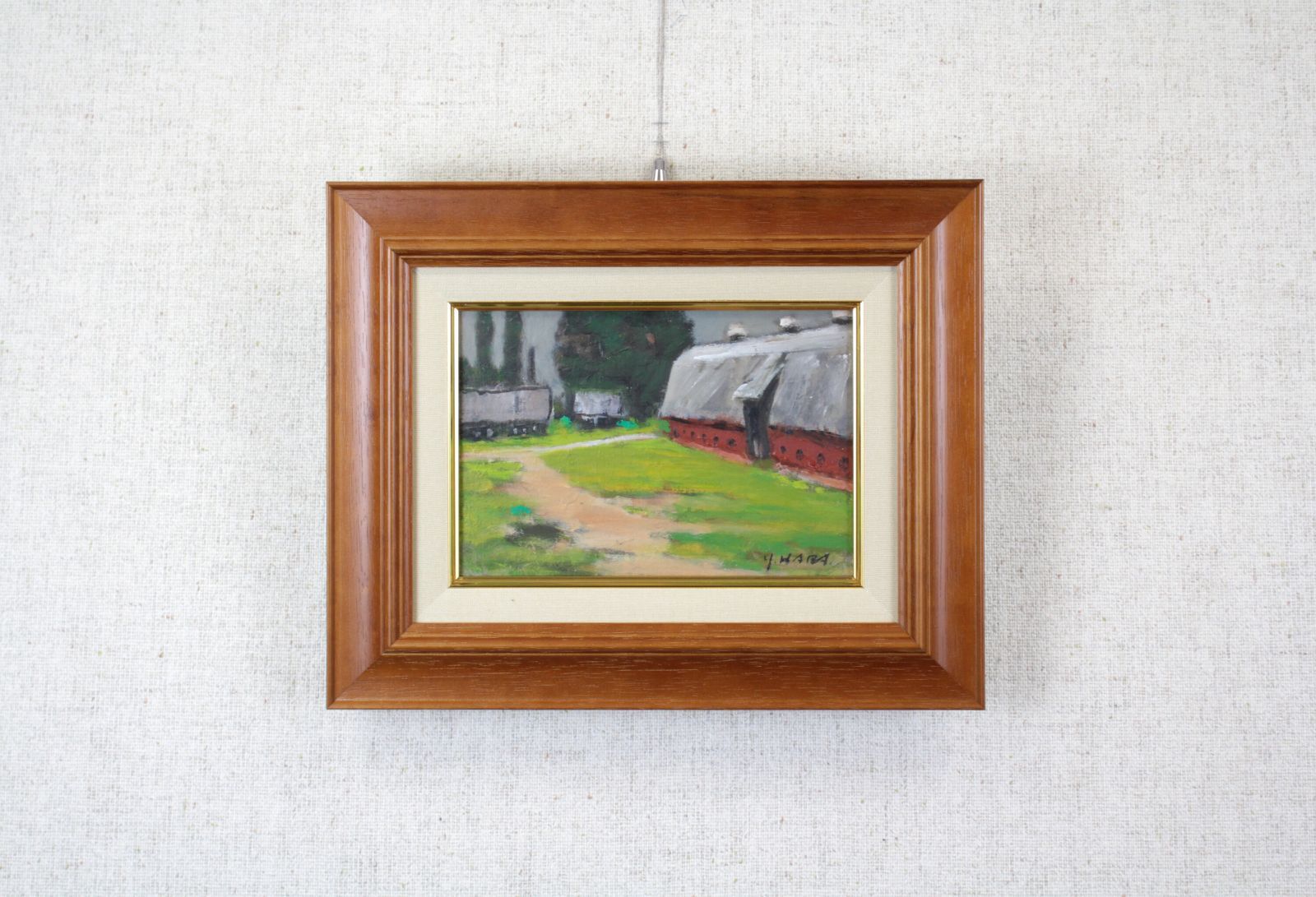 原 義行『北大昔日（第二農場）』油彩画【真作保証】 絵画 原 義行『北大昔日（第二農場）』油彩画【真作保証】 絵画