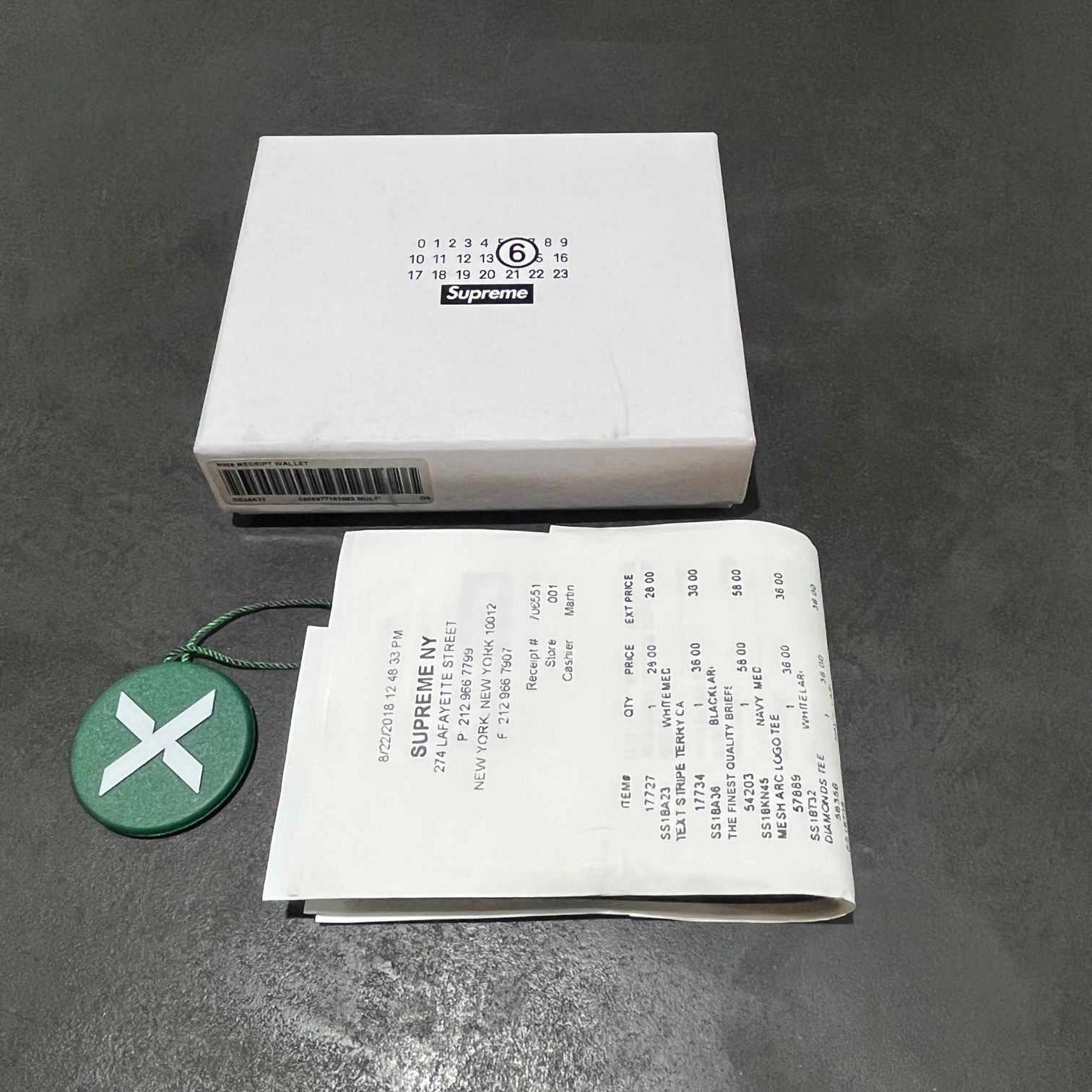 新品 Supreme x MM6 Maison Margiela Receipt Wallet 新品 Supreme x MM6 Maison Margiela Receipt Wallet