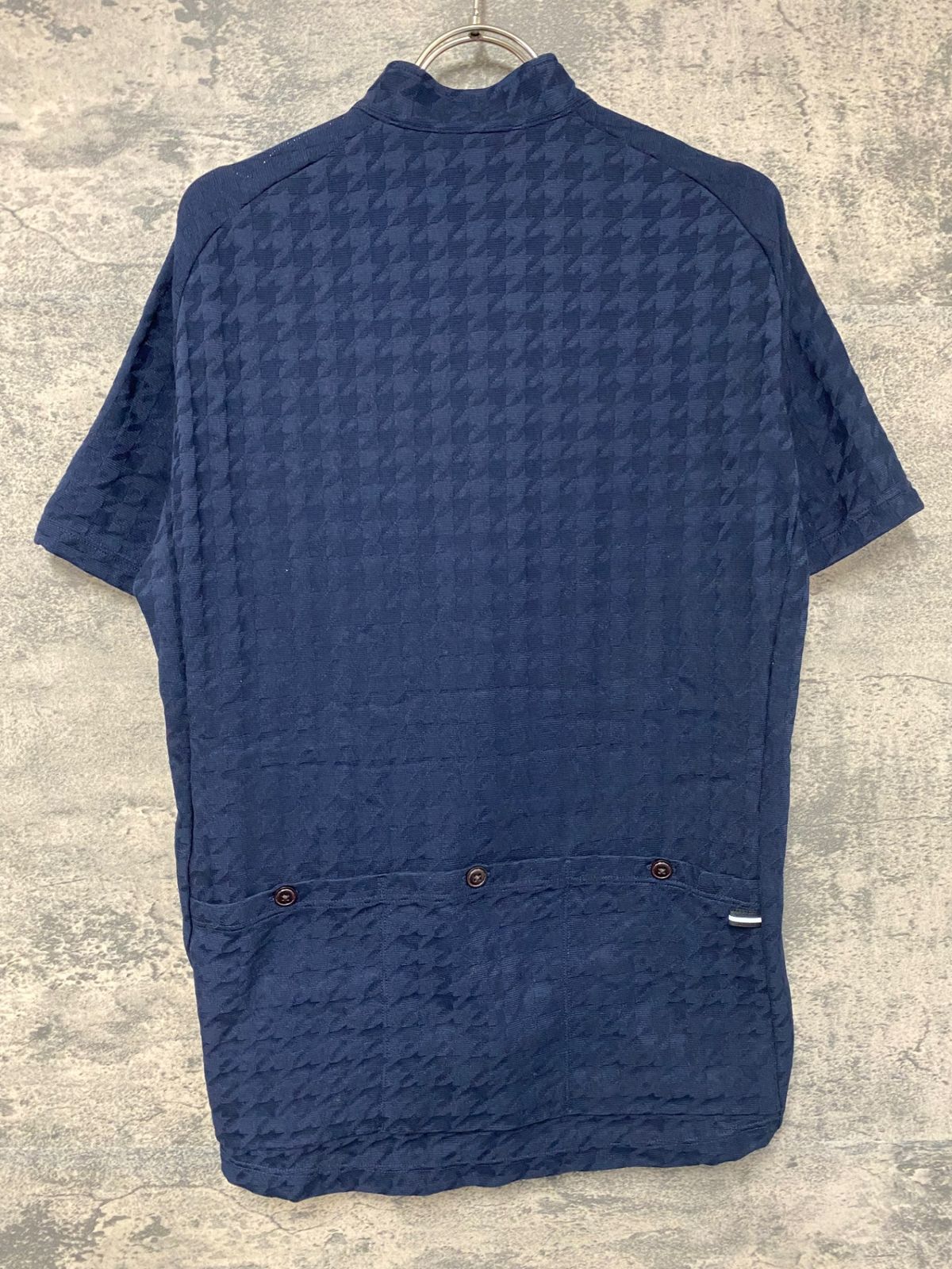 KAPELMUUR カペルミュール 半袖ジャージ ジャカード ミニ千鳥 後ろ