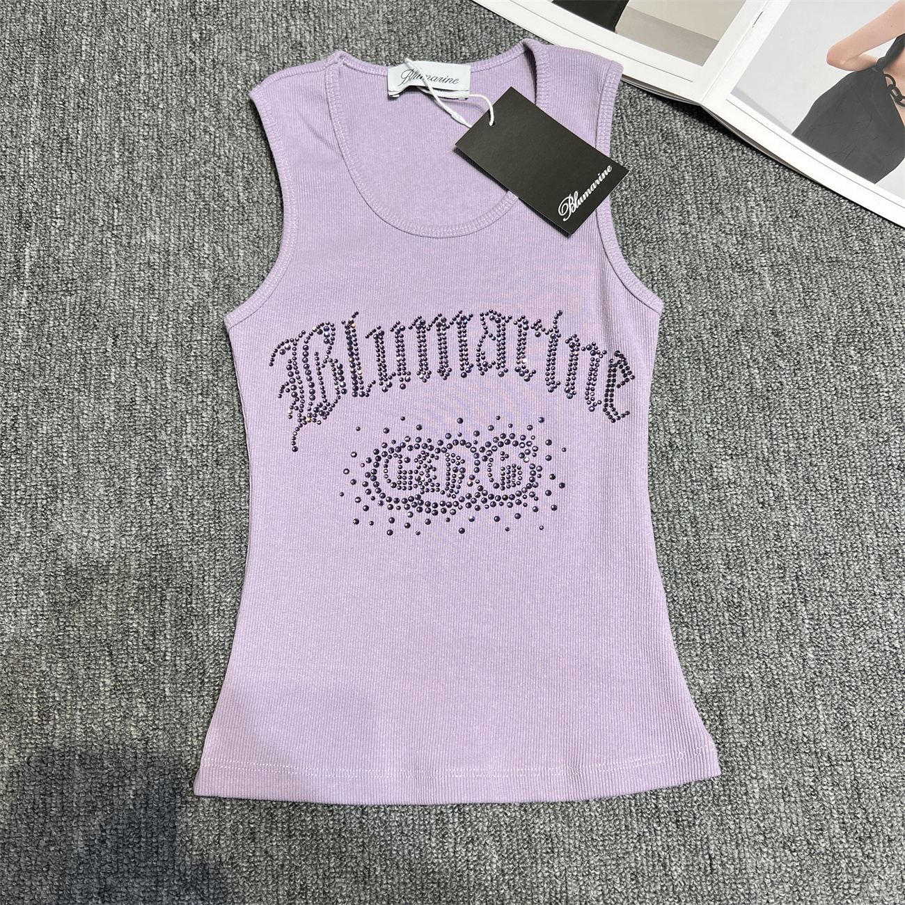 Blumarine X ENG むらさきトップスニットキャミソール - メルカリ