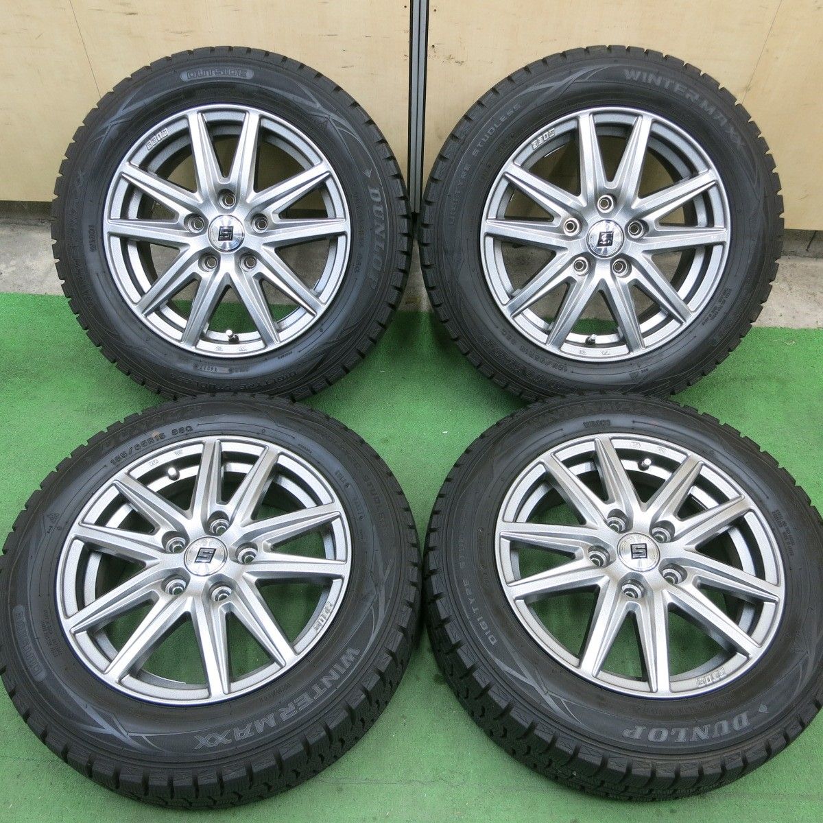 185/70/14インチ ブラックスポークホイールとタイヤセット 楽天 185/70/14インチ ブラックスポークホイールとタイヤセット 楽天