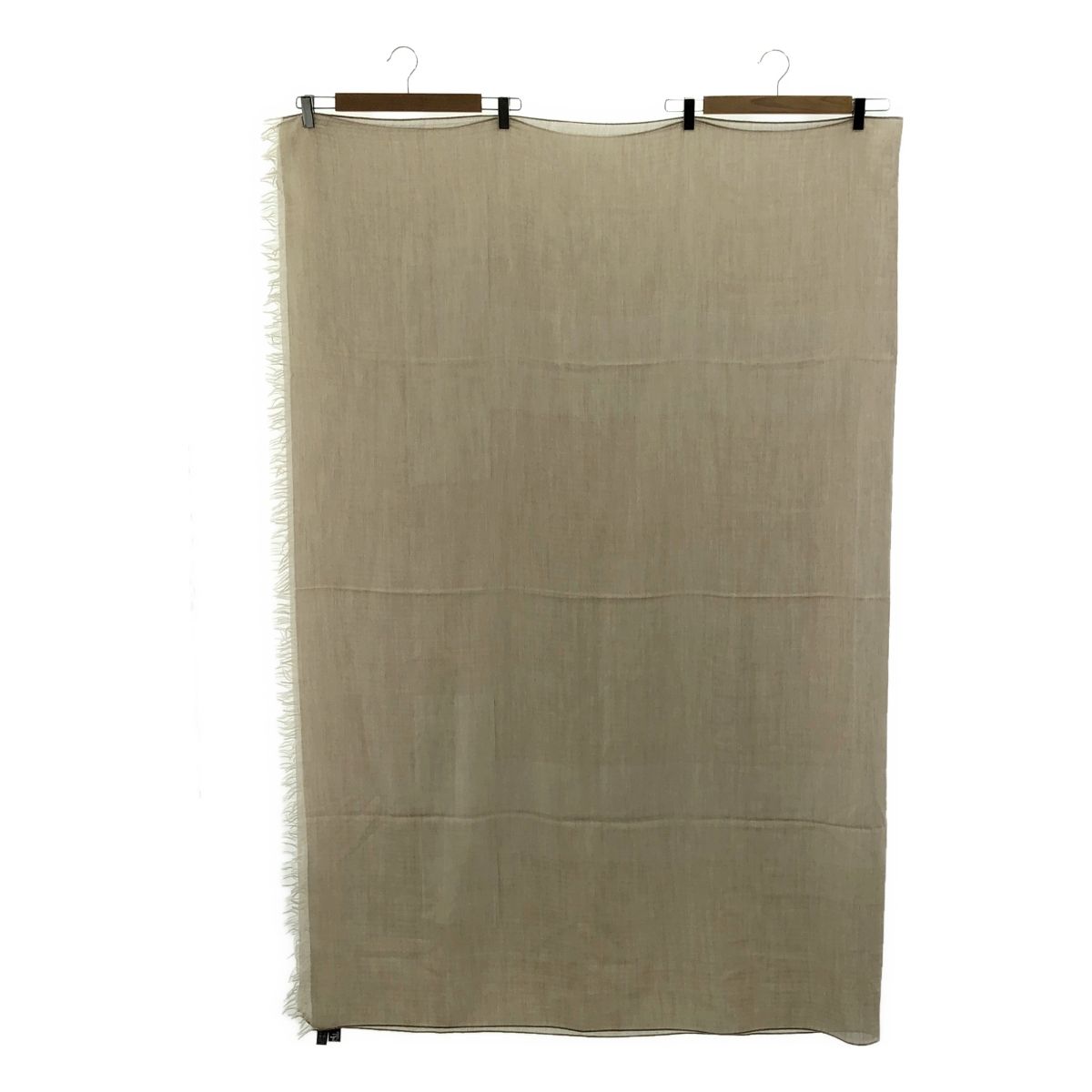 美品】 HERMES / エルメス | カシミヤ フリンジ ヘリンボーン 大判  