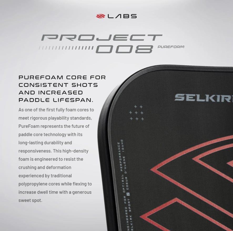 SELKIRK PROJECT 008 パドル 史上最高]SELKIRK LABS PROJECT 008 13mm Tour ピックルボール