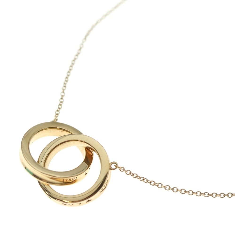 TIFFANY - Co. ティファニー 1837 インタロッキング サークル ネックレス Au750 K18 PG ピンクゴールド ペンダント