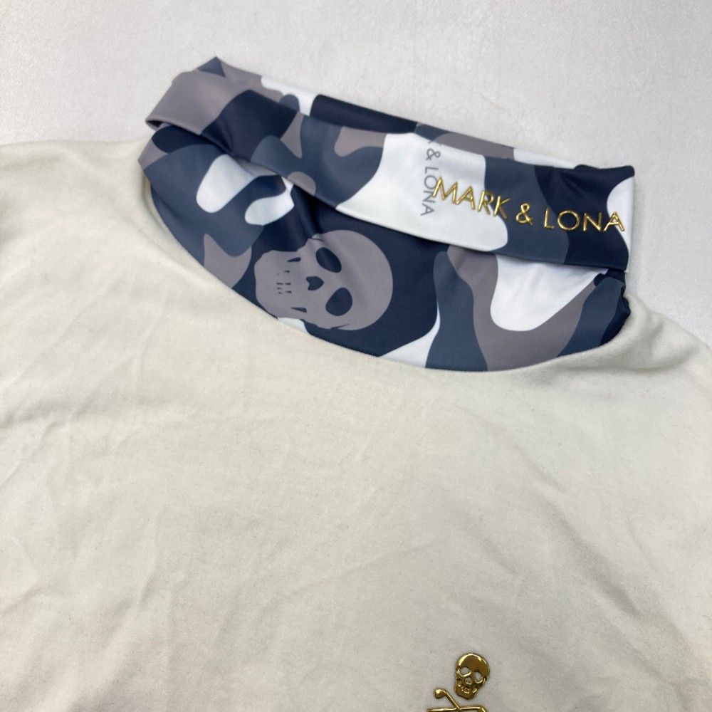 サイズ：38 MARK&LONA マークアンドロナ  起毛 タートルネック 長袖Tシャツ  ホワイト系 [240101436115] ゴルフウェア レディース ストスト サイズ：38 MARK&LONA マークアンドロナ 起毛 タートルネック