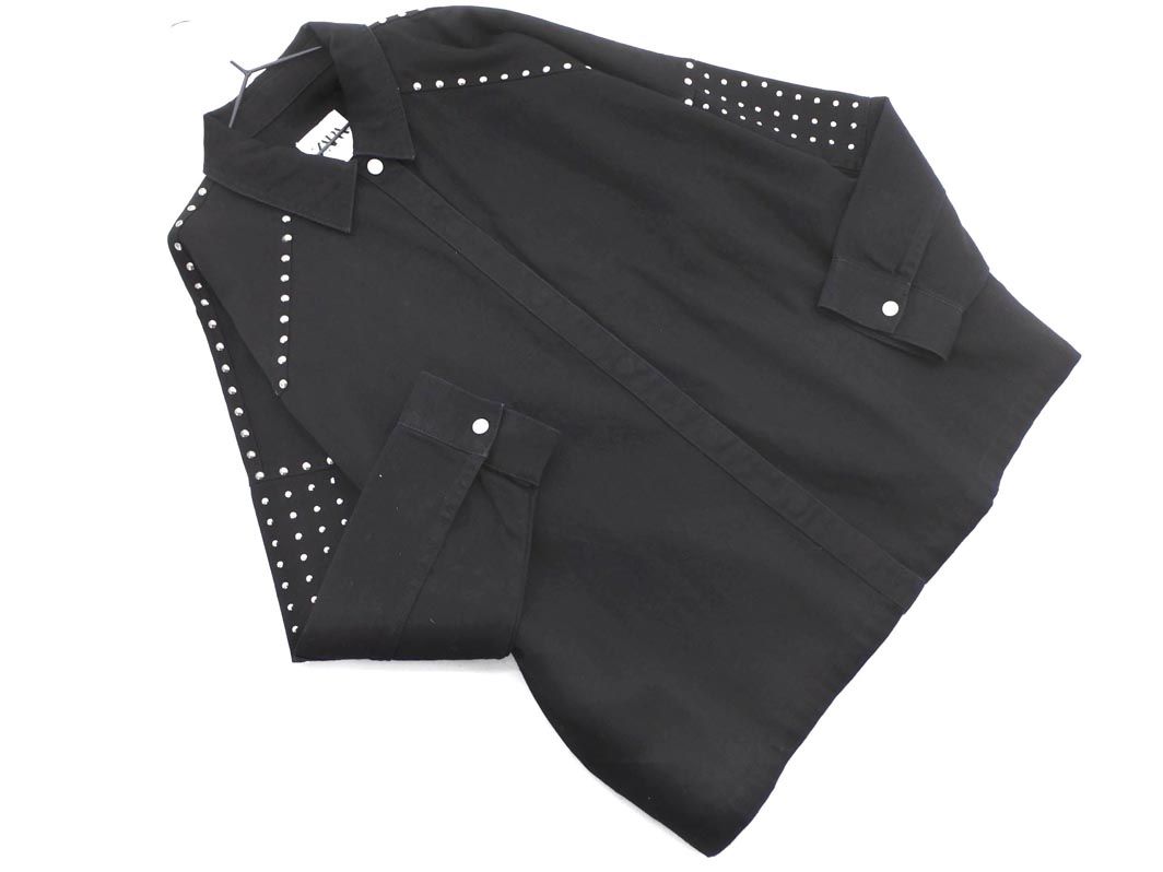 ZARA ザラ スタッズライン オーバーサイズ ジャケット sizeL/黒