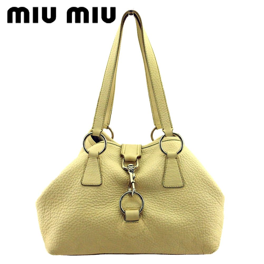 MIUMIU トートバッグシルバー シルバー MiuMiu(ミュウミュウ) トートバッグ(レディース