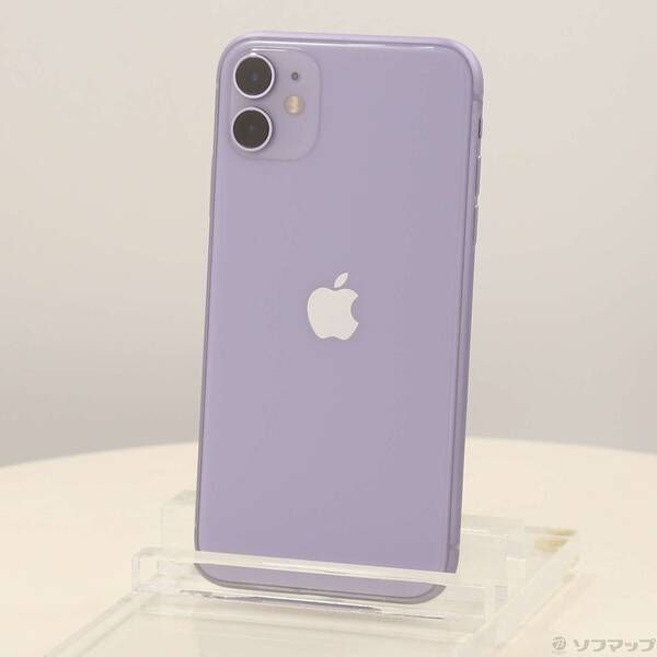 中古品〕 iPhone11 64GB パープル MWLX2J／A SIMフリー【377