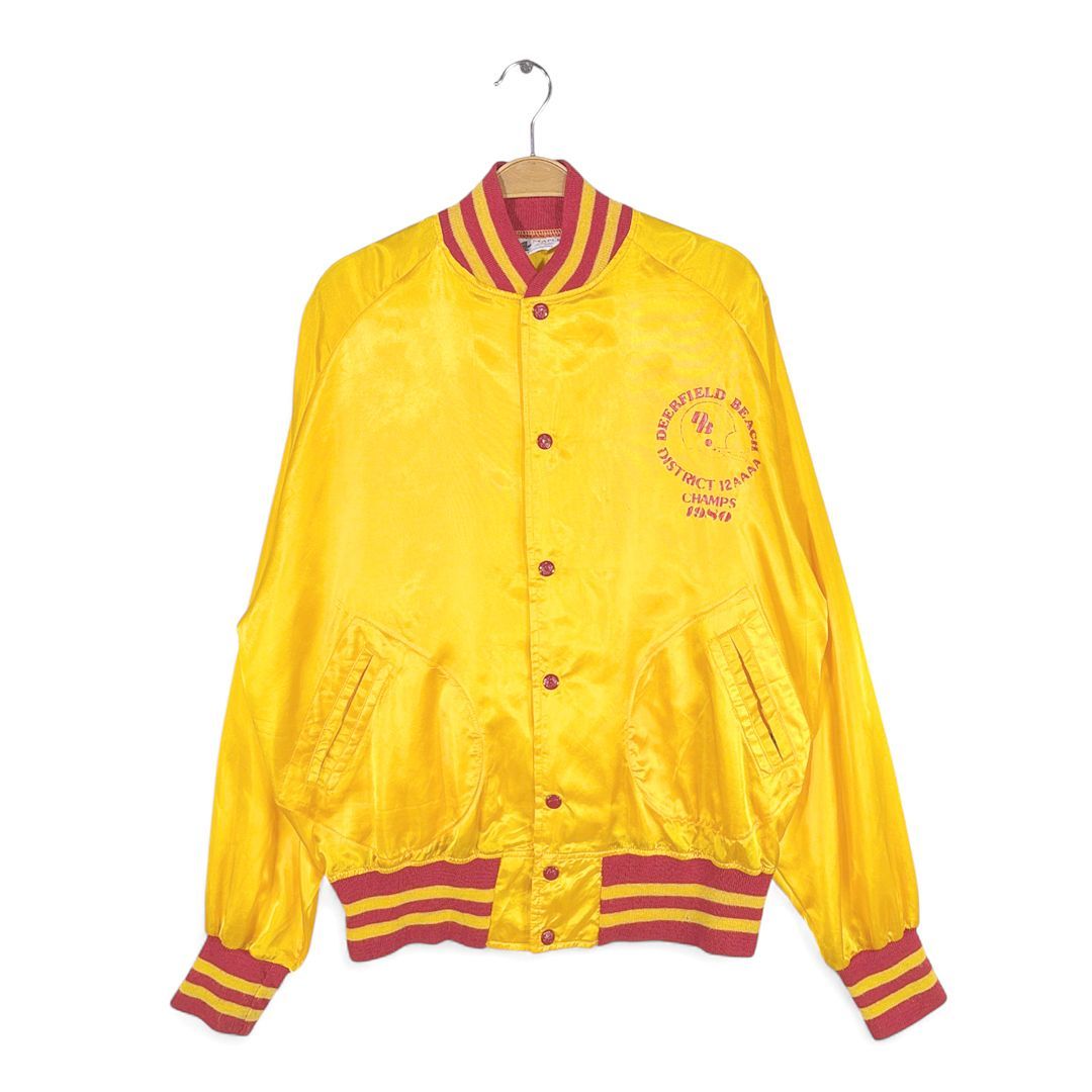 80s メイプル USA製 ヴィンテージナイロンジャケット フットボール