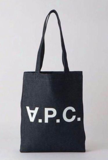 新品未使用A.P.C. トートバッグ ダークデニム/ブラック 楽天市場】アーペーセー バッグ トートバッグ デニム キャンバス