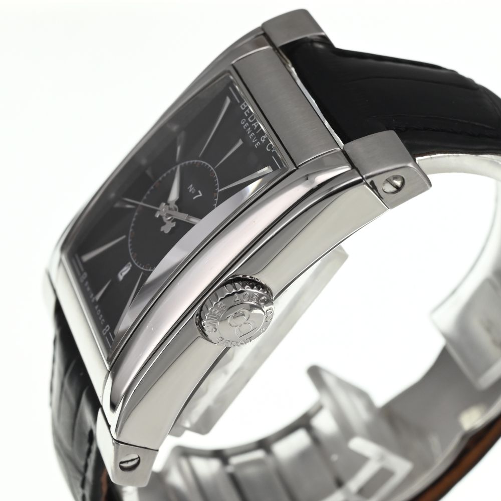 ★ベダ＆カンパニー　NO.7　737　メンズ　自動巻き★【89102Y】 ベダ\u0026カンパニー No.7 737 SS×革 AT シルバー文字盤 Ａランクの買取