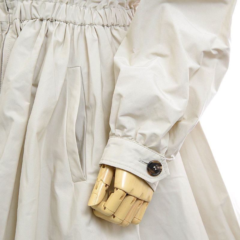 プラダ スプリングコート フーディコート コットン ライトグレー 42