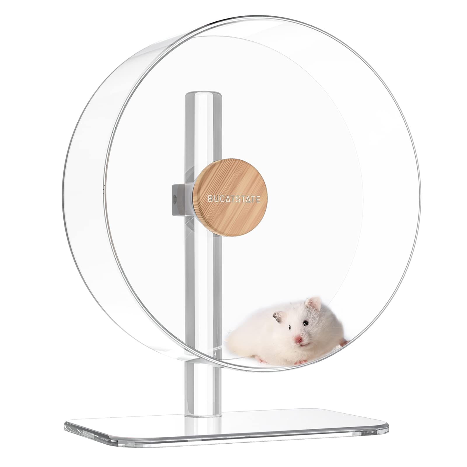 小動物に対応 デグー 32cm キンクマ ゴールデンハムスター 走りやすい 安定 ダブルベアリング 大直径 静音 透明色 ホイール ハムスター サイレントホイール 32 回し車 ベスト