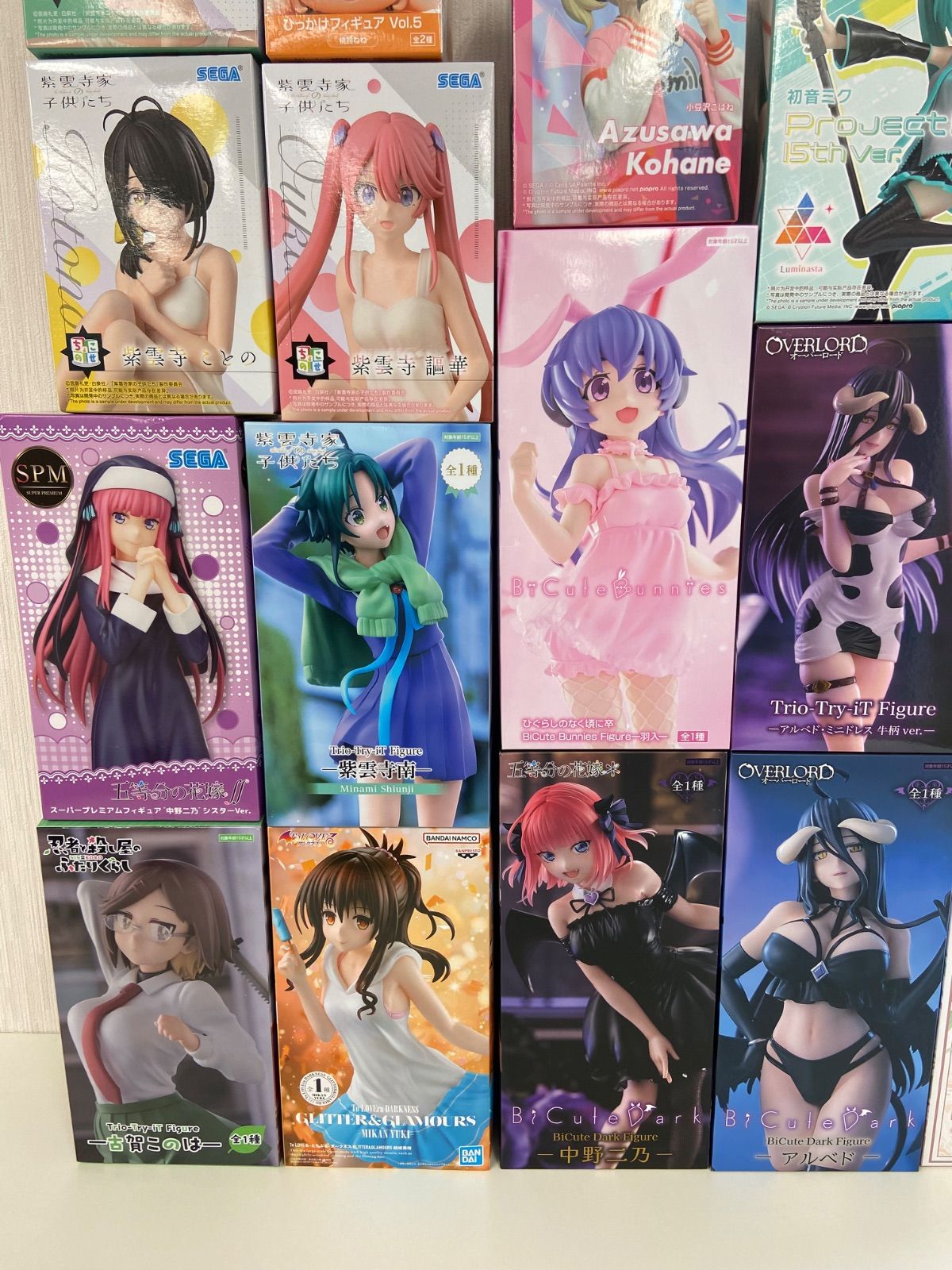 美少女 プライズ フィギュア まとめ 計18点 オーバーロード 紫雲寺家 リゼロ 他 バンプレスト ME 27-2639