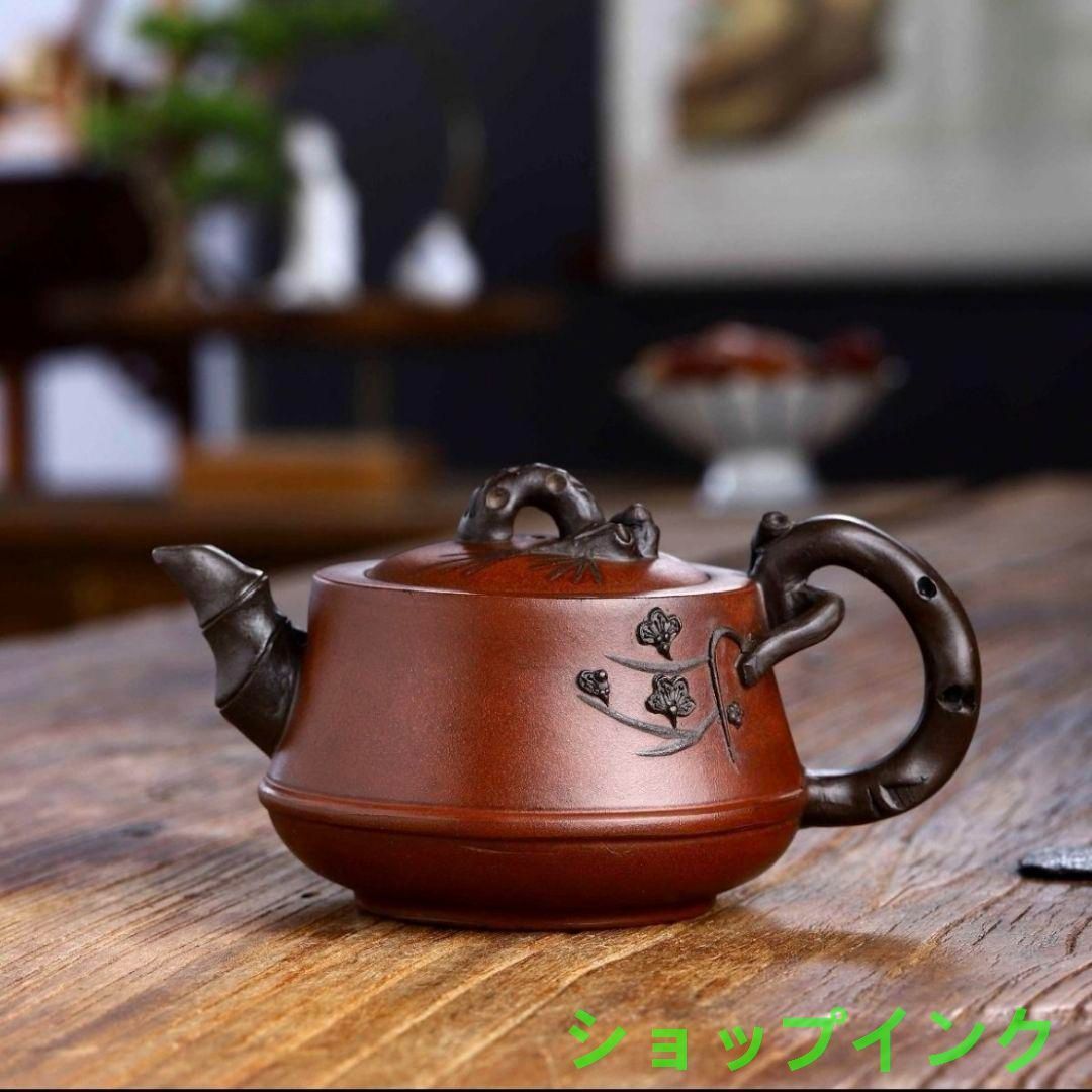 宜興 紫砂壷 急須 宜興紫砂壺・小西施60ml（赤茶の中国茶壺・急須・ティーポット
