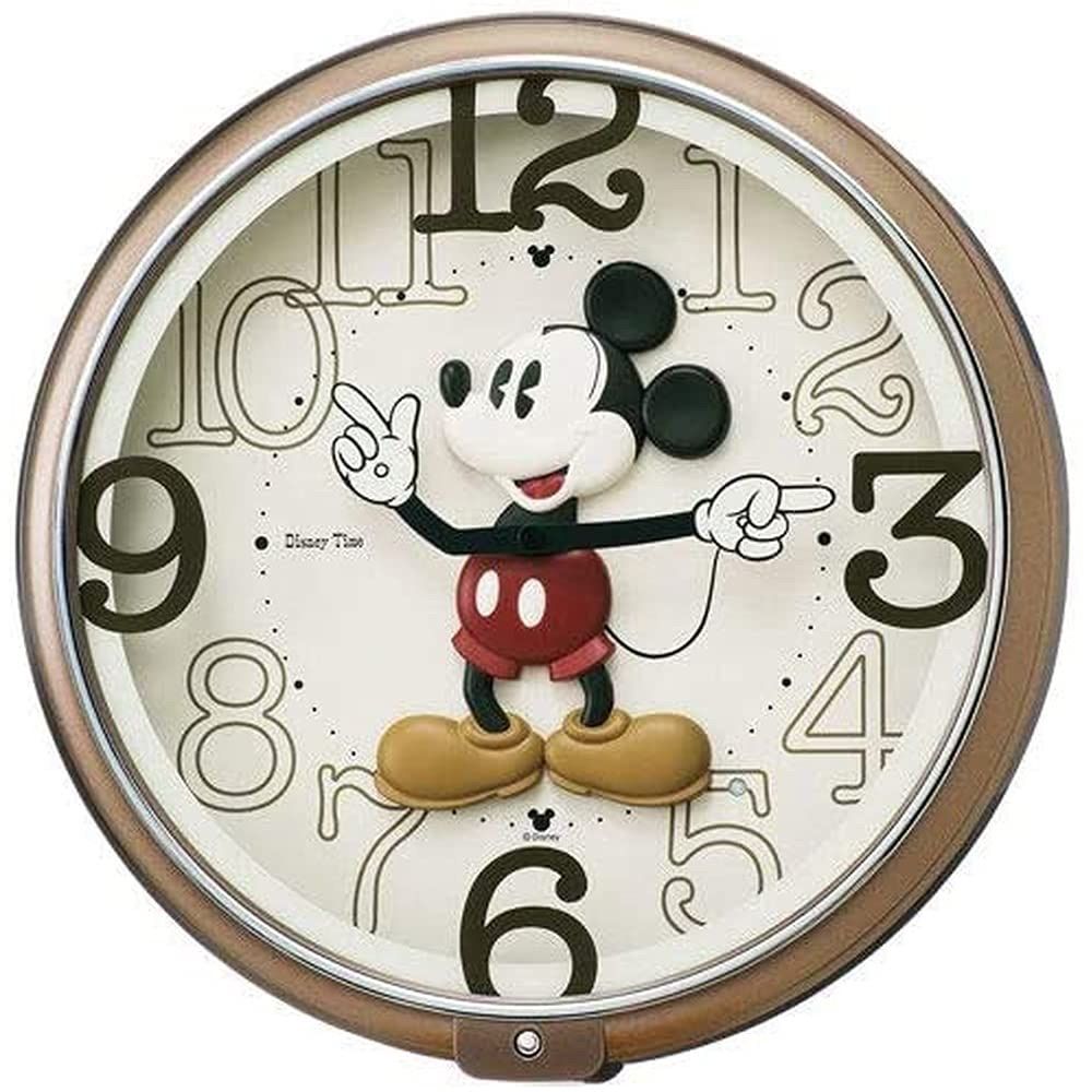 WJ37 セイコークロック Seiko Clock 掛け時計 ディズニーミッキーマウス 6曲 メロディ ミッキー-フレンズ ディズニータイム FW576B
