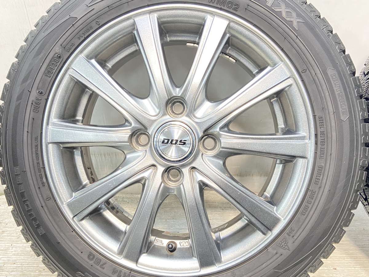 DUNLOP 155/65R14 スタッドレスタイヤアルミホイール付き、4本！！ 155 