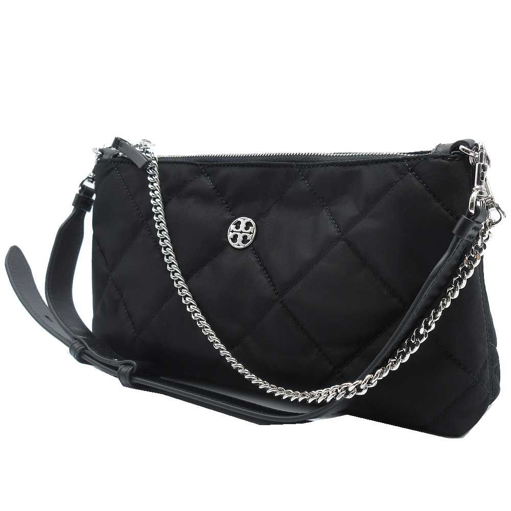 【極美品】トリーバーチ　2wayショルダーバッグ キルティング 金具　ブラック 極美品トリーバーチキルティングハンドバッグショルダー2way
