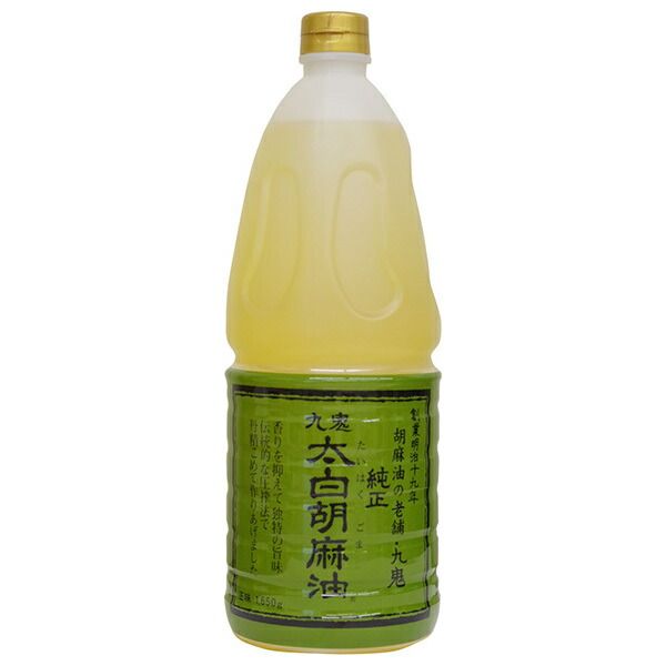 九鬼産業 九鬼 太白純正胡麻油 1650gペットボトル×6本入× 2ケース ｜ ごま油 九鬼 ゴマ油 食用油