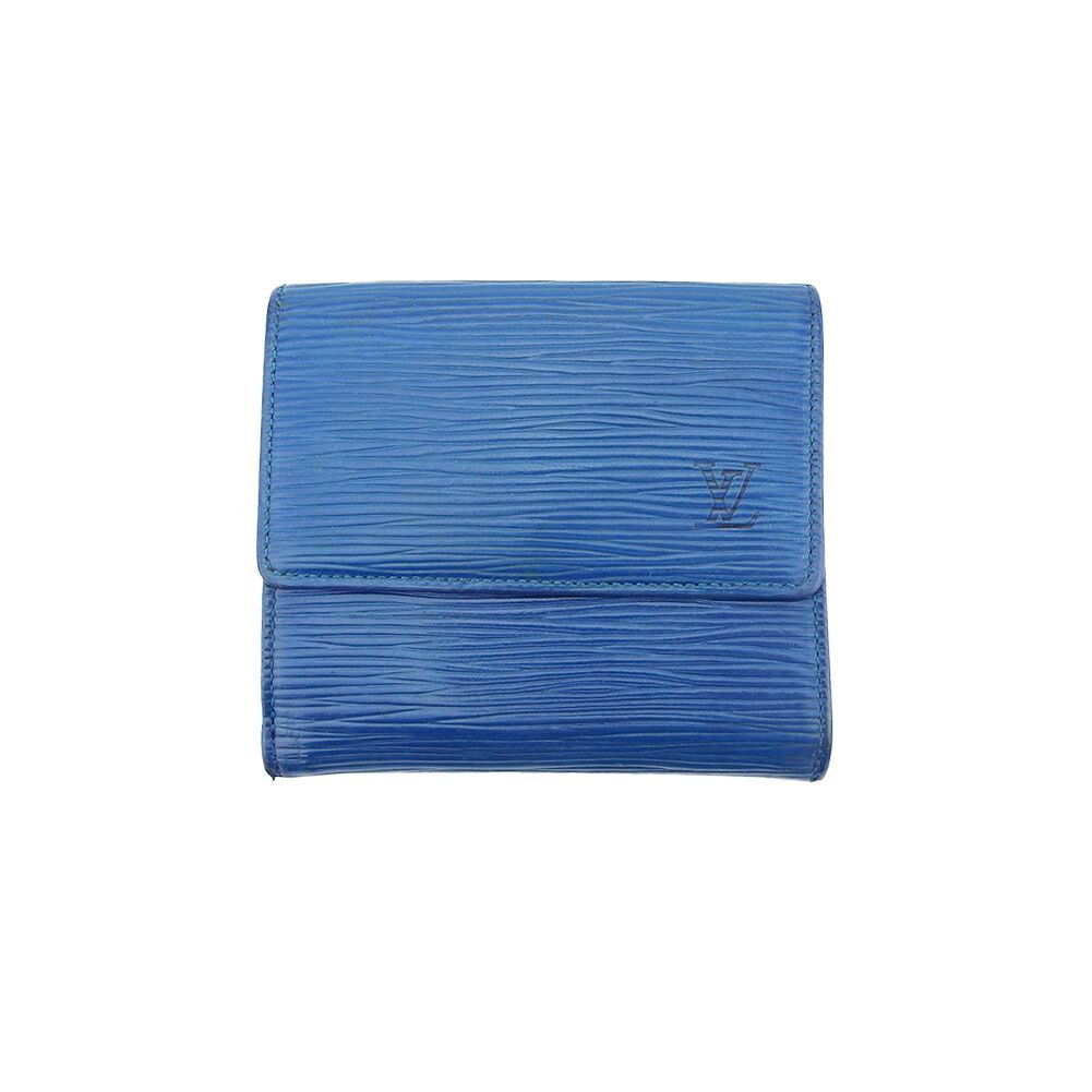 LOUIS VUITTON ルイヴィトン 二つ折り財布 ブルー エピ 青 本革 ルイ・ヴィトン LOUIS VUITTON 二つ折り財布 エピ ポルトモネビエ