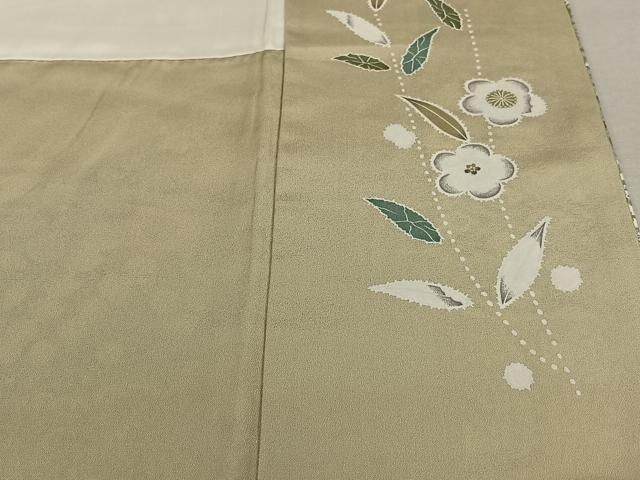 平和屋着物○訪問着 花松文 暈し染め 金彩 正絹 逸品 AAAZ0110zg