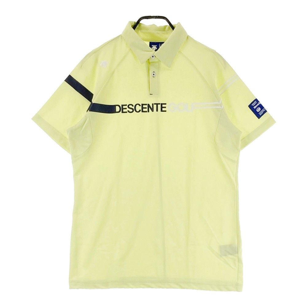 サイズ：0 DESCENTE GOLF デサントゴルフ 半袖ポロシャツ イエロー系 [240101286881]# ゴルフウェア メンズ ストスト