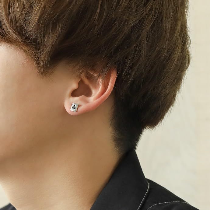 人気商品】片耳用(1個売り) (クローバー) スタッドピアス シルバー925