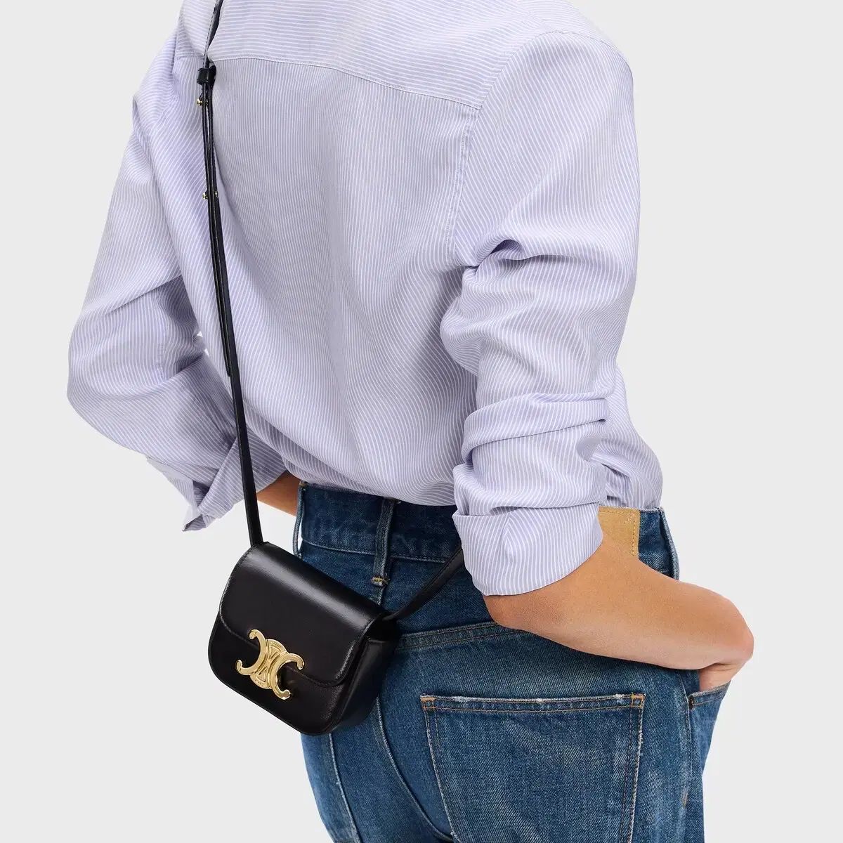 CELINE ミニ クロード / シャイニーカーフスキン CELINE ミニ クロード / シャイニーカーフスキン セリーヌ ミニ