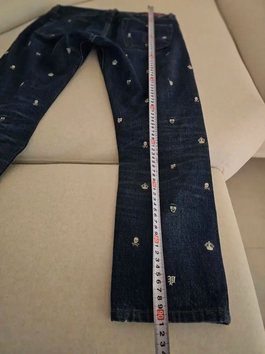 ポロ Ralph Lauren(ラルフローレン) スカル 刺繡 デニム パンツ