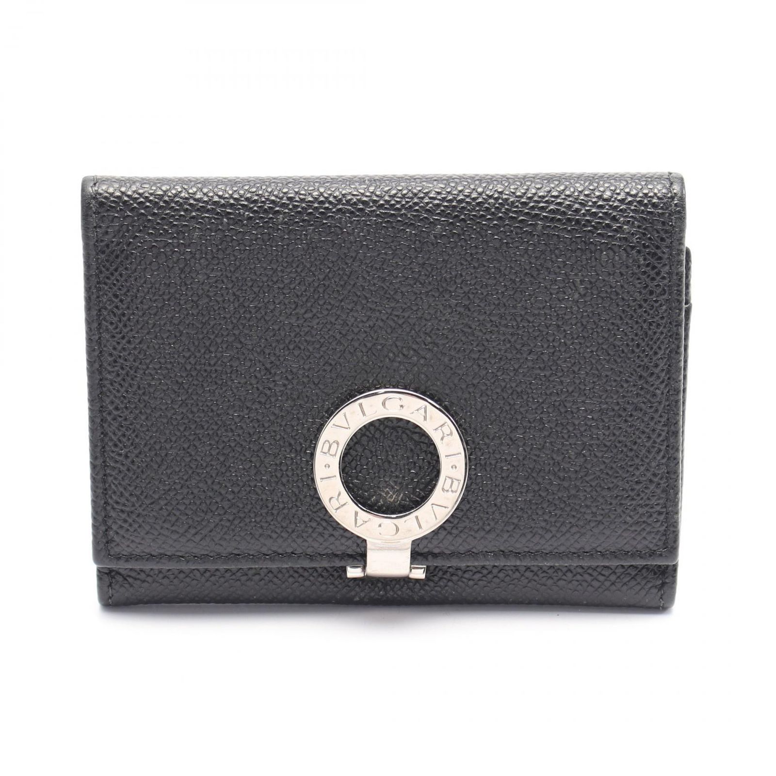 BVLGARI ブルガリ ケース レザー ブラック クリップタイプ BVLGARI ブルガリ 財布 小銭入れ ブルガリマン コインケース