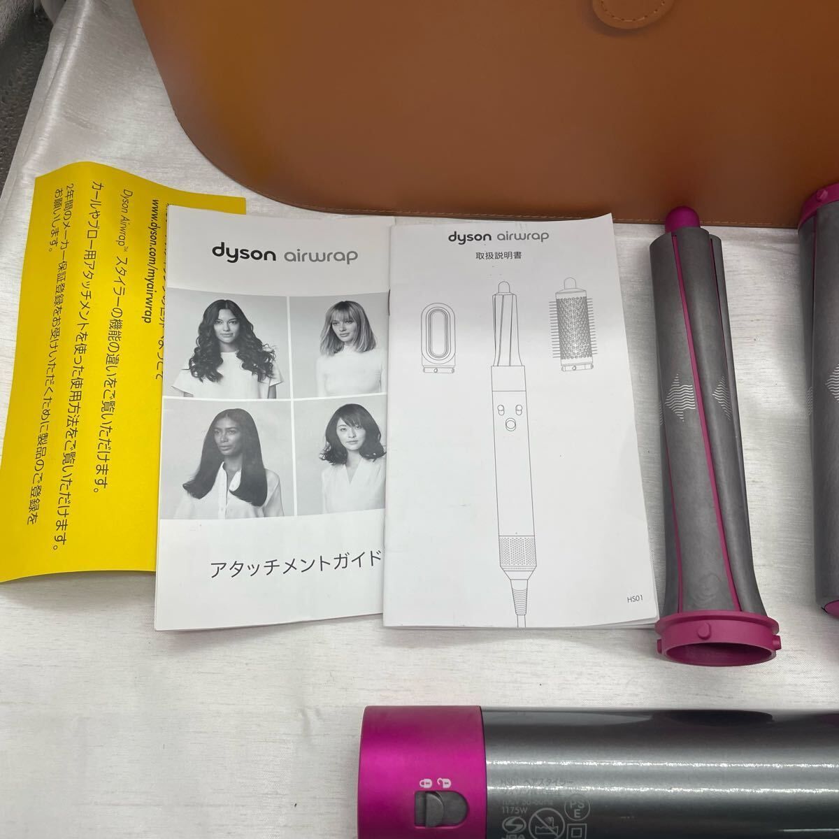 Dyson Airwrap HS 01 フルセット ケース付 通電 済 動作良好 ヘアスタイラー カール ブラシ u 448