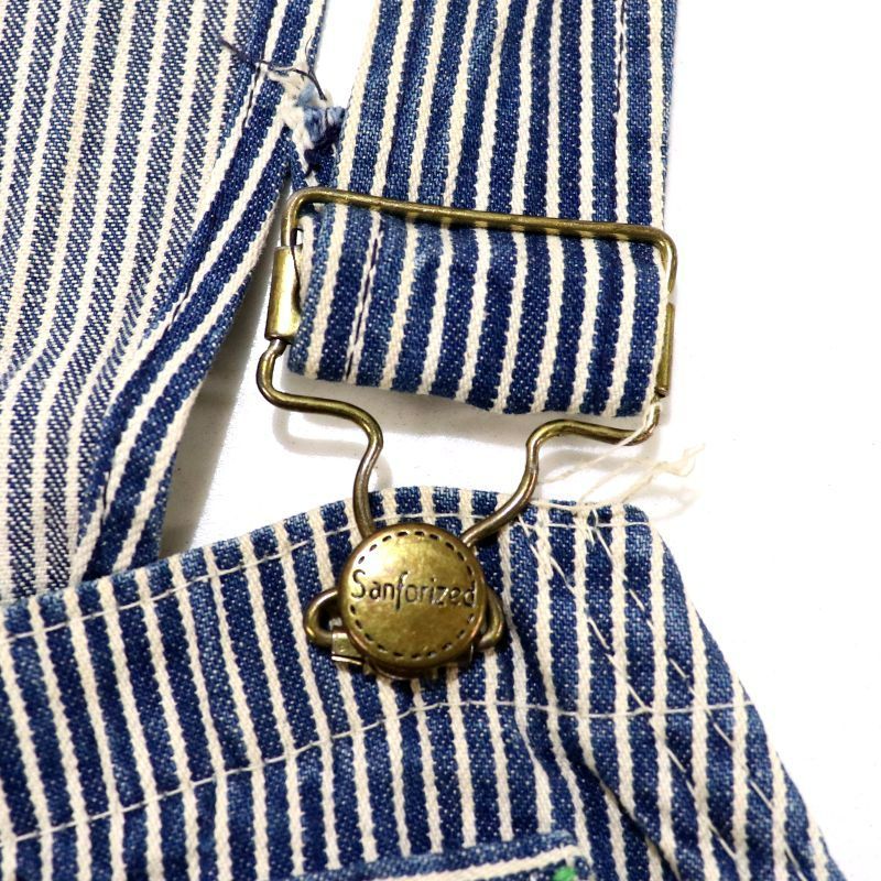 70s USA製 vintage ダブルニー エプロン付き ヒッコリー