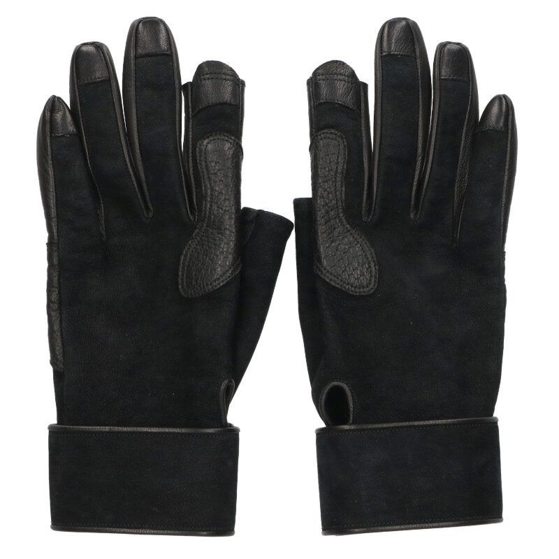 リックオウエンス RU 6455 レザーグローブ手袋 メンズ 7.5