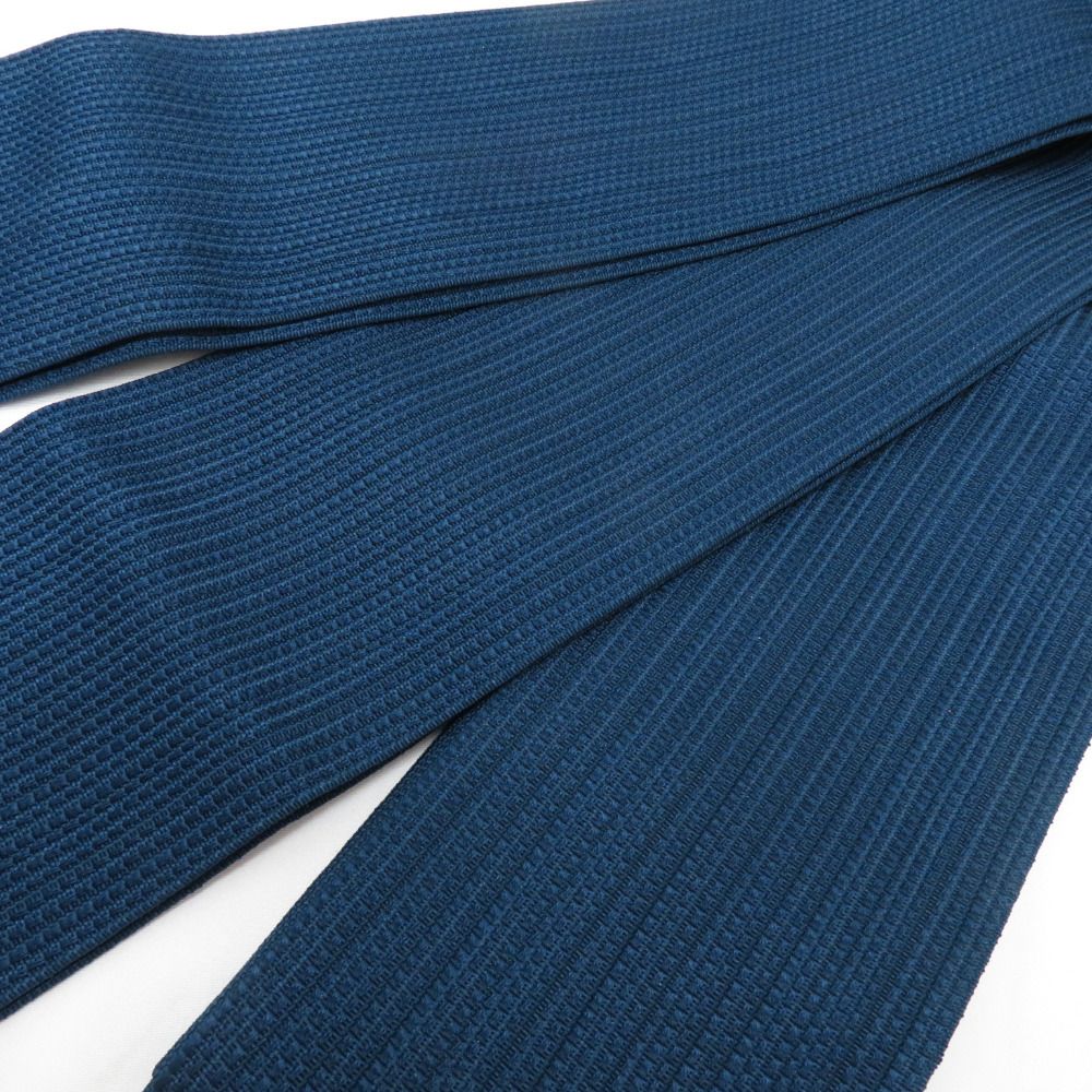 平和屋着物○西陣 鳥居良謹製 男性 角帯 紬地 霞文 証紙付き