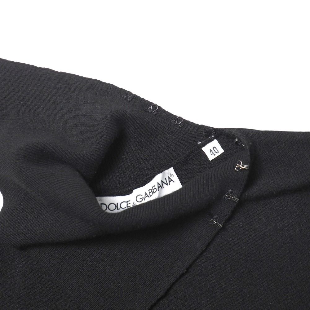DOLCE&amp;GABBANA - ■美品■DOLCE&amp;GABBANA ドルチェアンドガッバーナ ニット サイズ40 セーター タートルネック リブ袖 半袖 ブランド古着【中古】20250617/RA5095 DOLCE&GABBANA - □美品□DOLCE&GABBANA ドルチェアンド