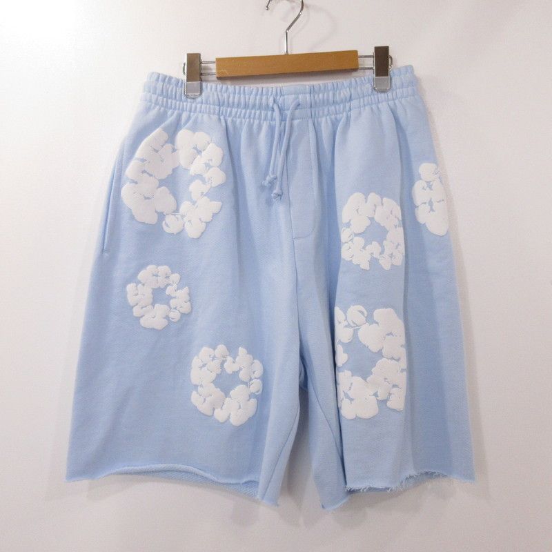 DENIM TEARS ブルー 花柄ショートパンツ M Denim Tears Shorts ショートパンツ M - メルカリ