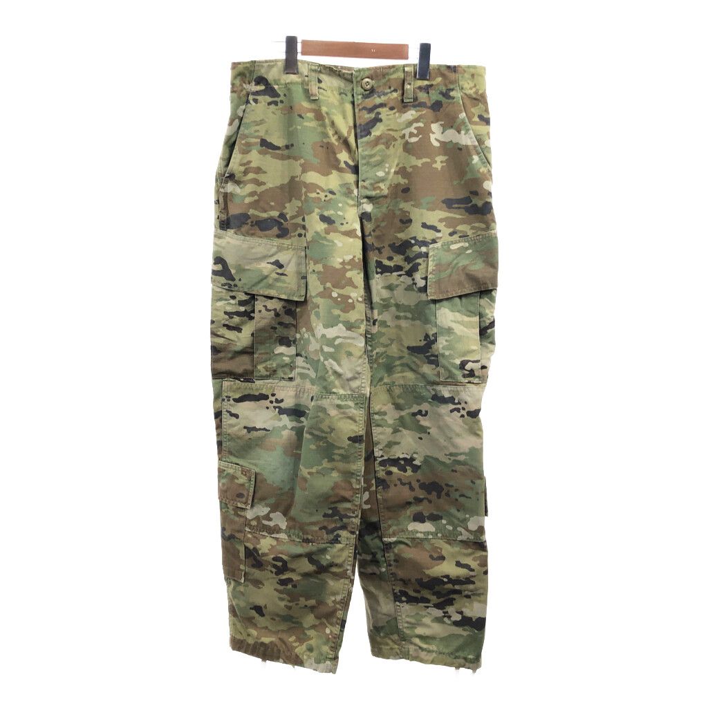 米軍実物 U.S.ARMY ACUパンツ ミリタリー OPC迷彩 カーキ (メンズ MEDIUM SHORT) 中古 古着 Q4801